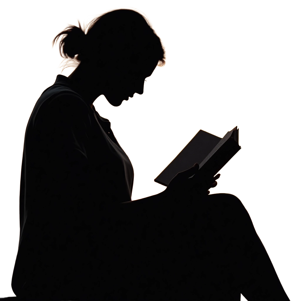 Silhouette of a Reader